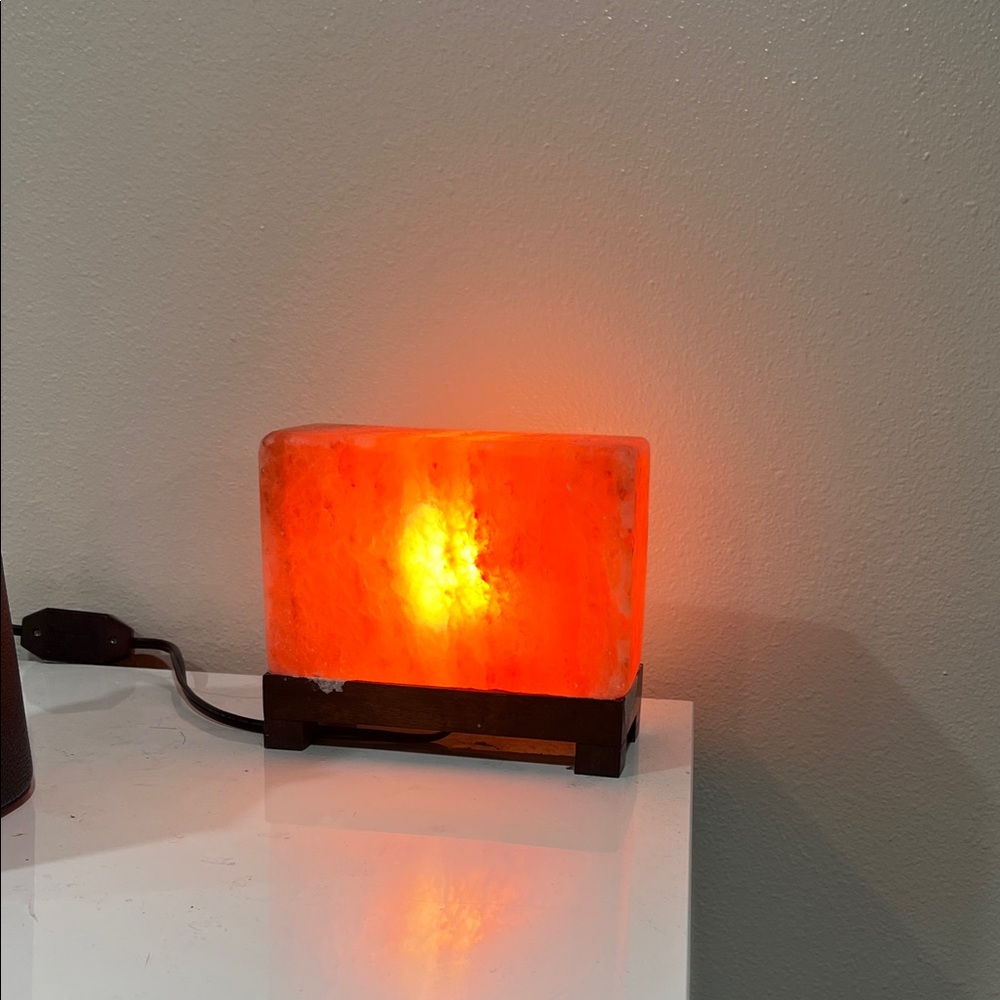 Orange Himalayan Salt rock Lamp